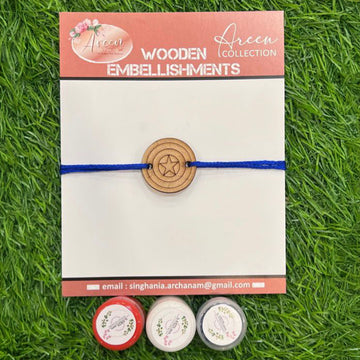 Captian america wooden rakhi