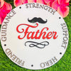 Father’s Pride Wooden Wall Hanging