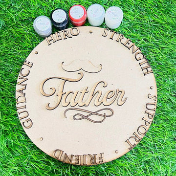 Father’s Pride Wooden Wall Hanging