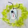 Winter snowman door hanger