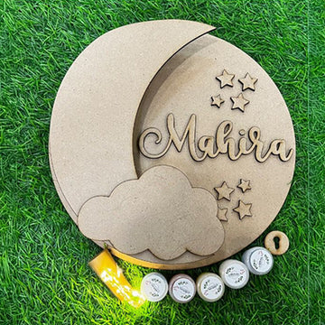 MOON LED ROUND NAMEPLATE