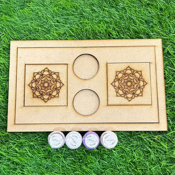 Floral Rakhi Ritual Puja Plate