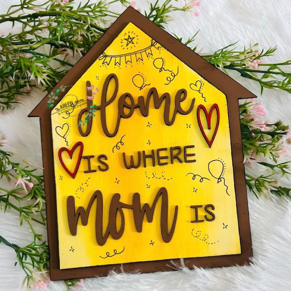 Home is where mom is yellow