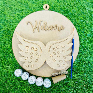 Butterfly Round led nameplate