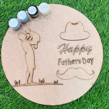 Father’s Love Round Wooden Wall Art