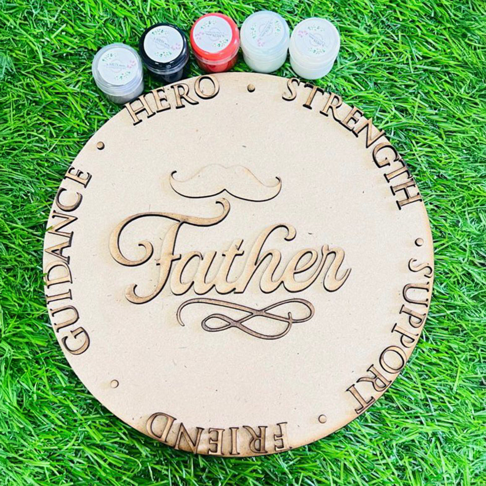 Father’s Pride Wooden Wall Hanging