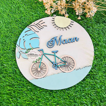 CYCLE ROUND NAMEPLATE