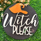 Hallowen witch wooden wall decor