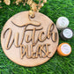 Hallowen witch wooden wall decor