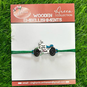 Bike wooden rakhi