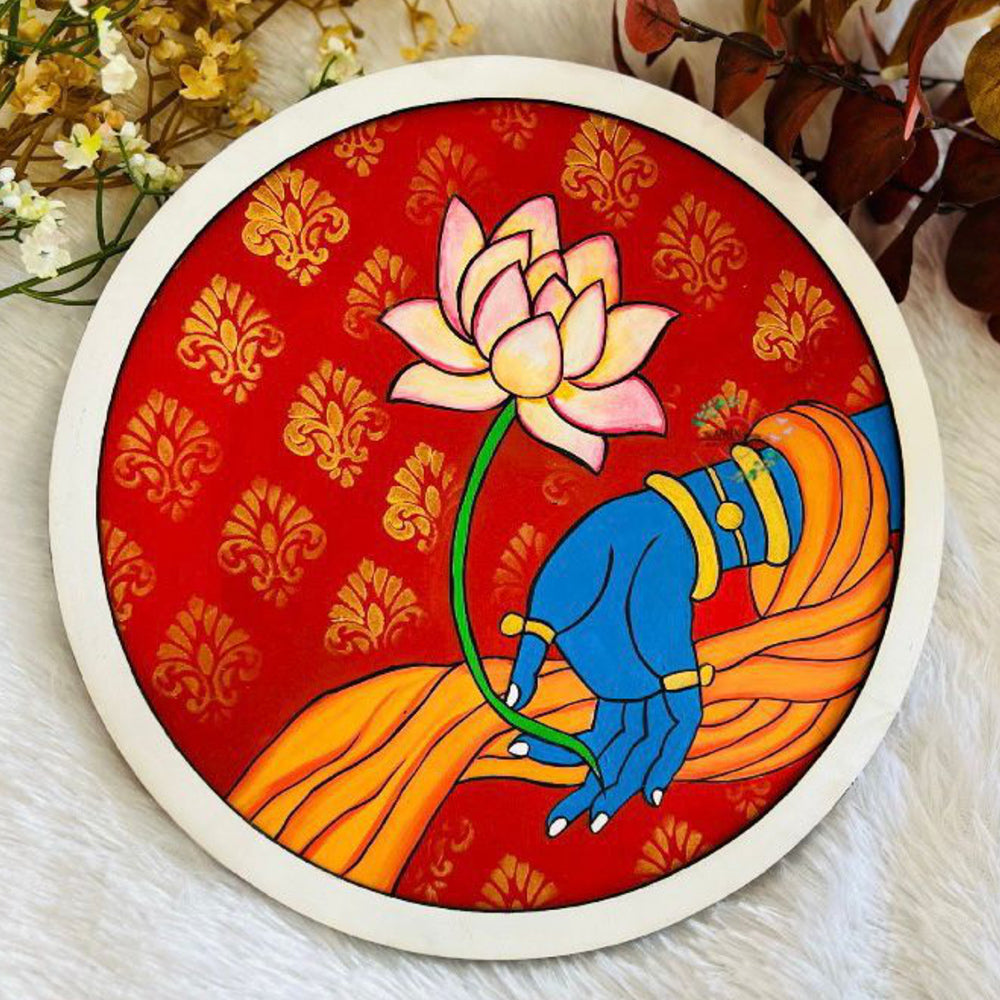 Festive release lotus hand pichwai diy full kit