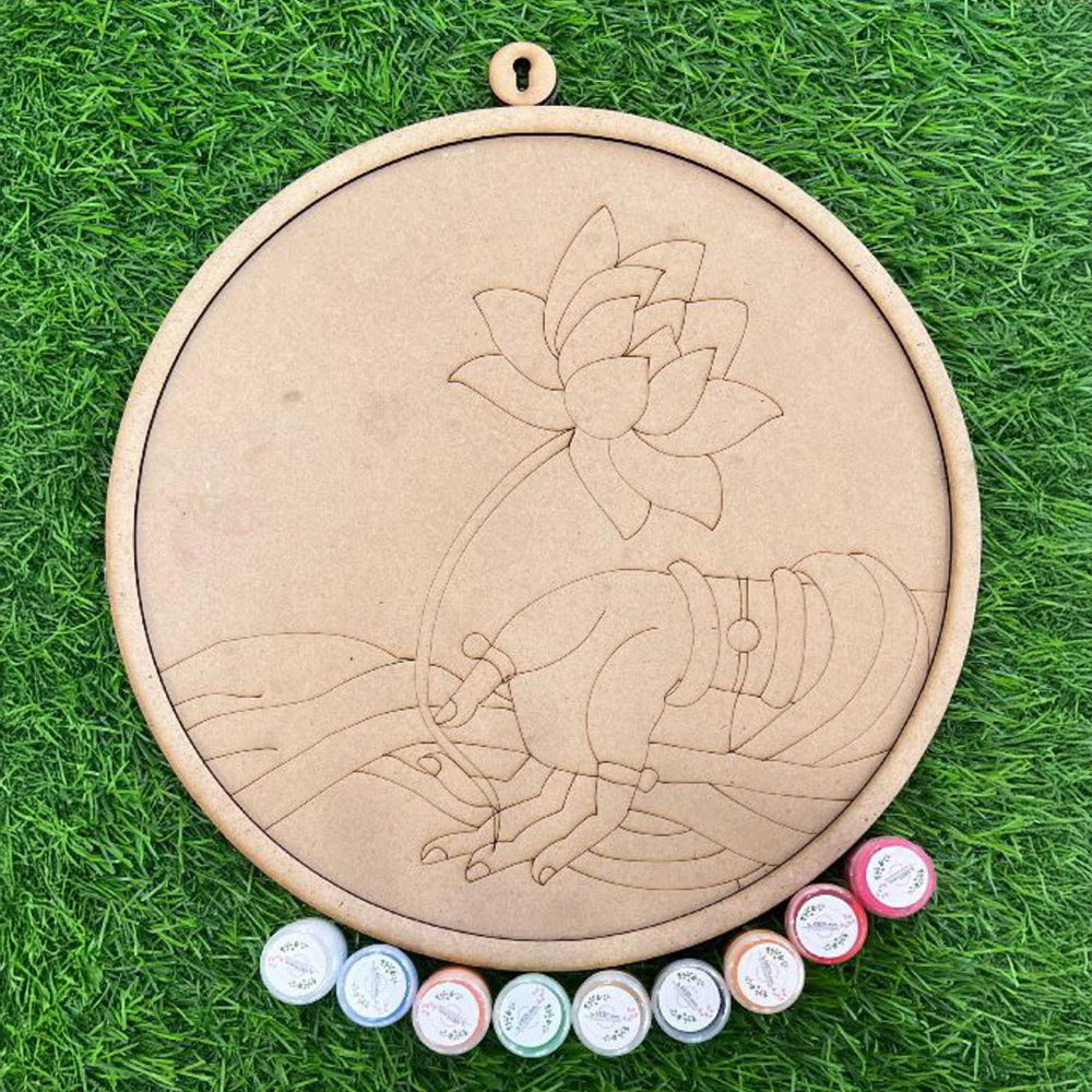 Festive release lotus hand pichwai diy full kit
