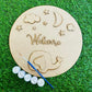 ELEPHANT ROUND NAMEPLATE