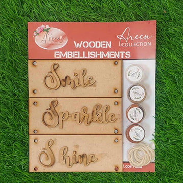 Smile Sparkle Shine Motivational Art