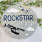 ROCKSTAR ROUND NAMEPLATE