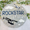 ROCKSTAR ROUND NAMEPLATE