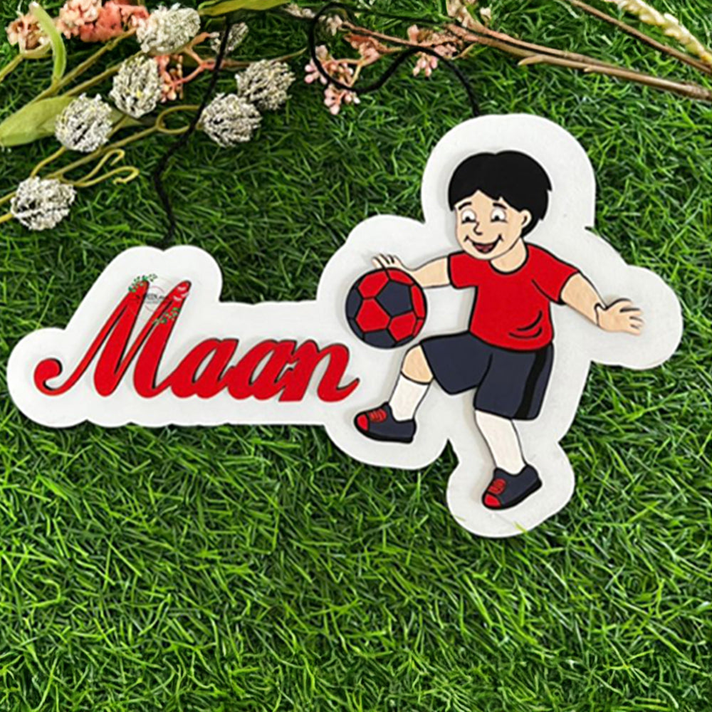 Football Name Plate