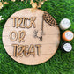 Trick Or Treat Round Halloween Wall Art