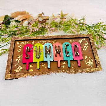 Summer wooden art