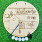 WELCOME TO OUR NEST ROUND NAMEPLATE
