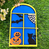 Spooky Halloween Window Frame Decor