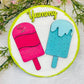 Summer round popsicle wall decor