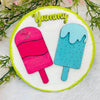 Summer round popsicle wall decor