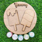 Summer round popsicle wall decor