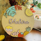 FRUITS ROUND NAMEPLATE