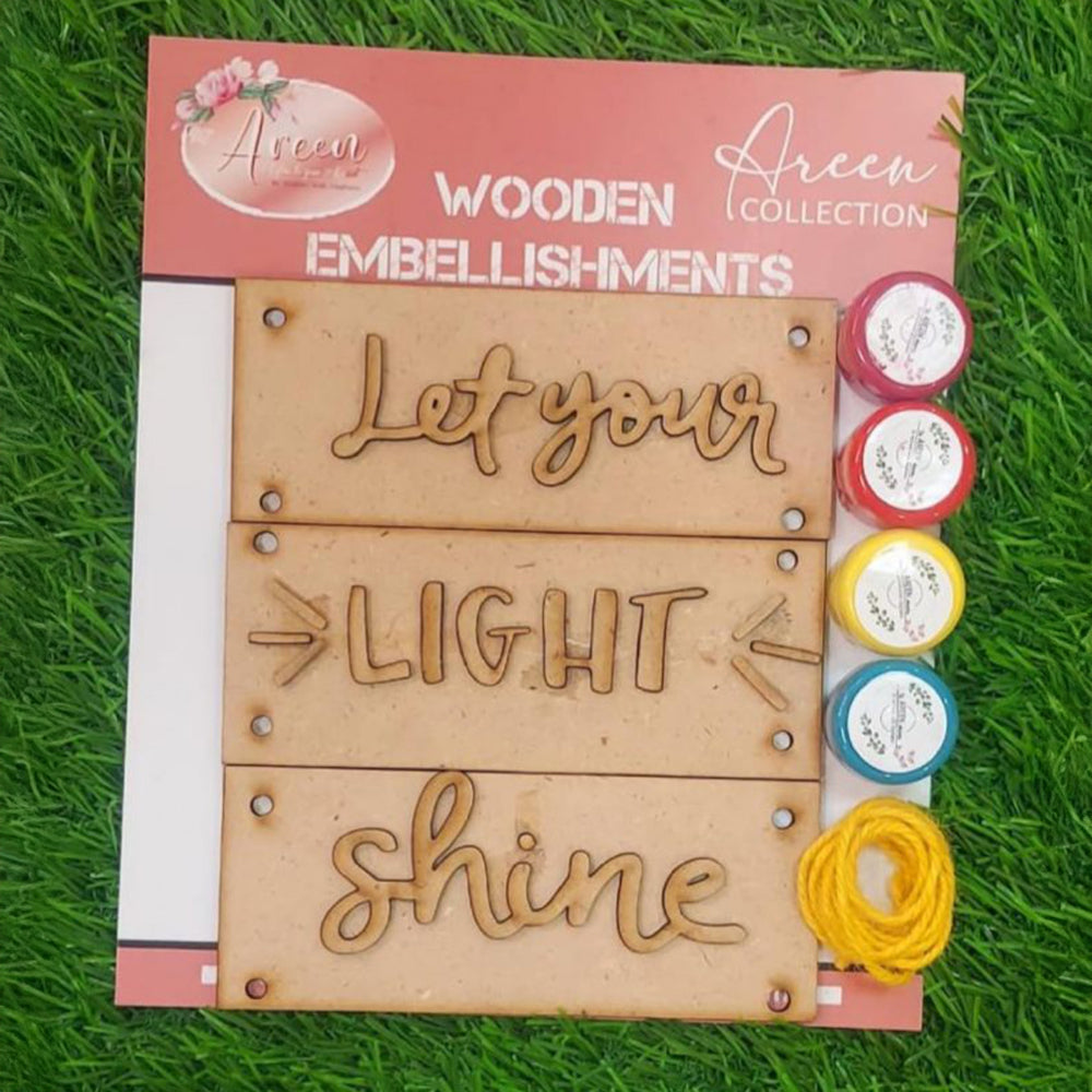 Let your Light Shine - Motivational hanging Decor