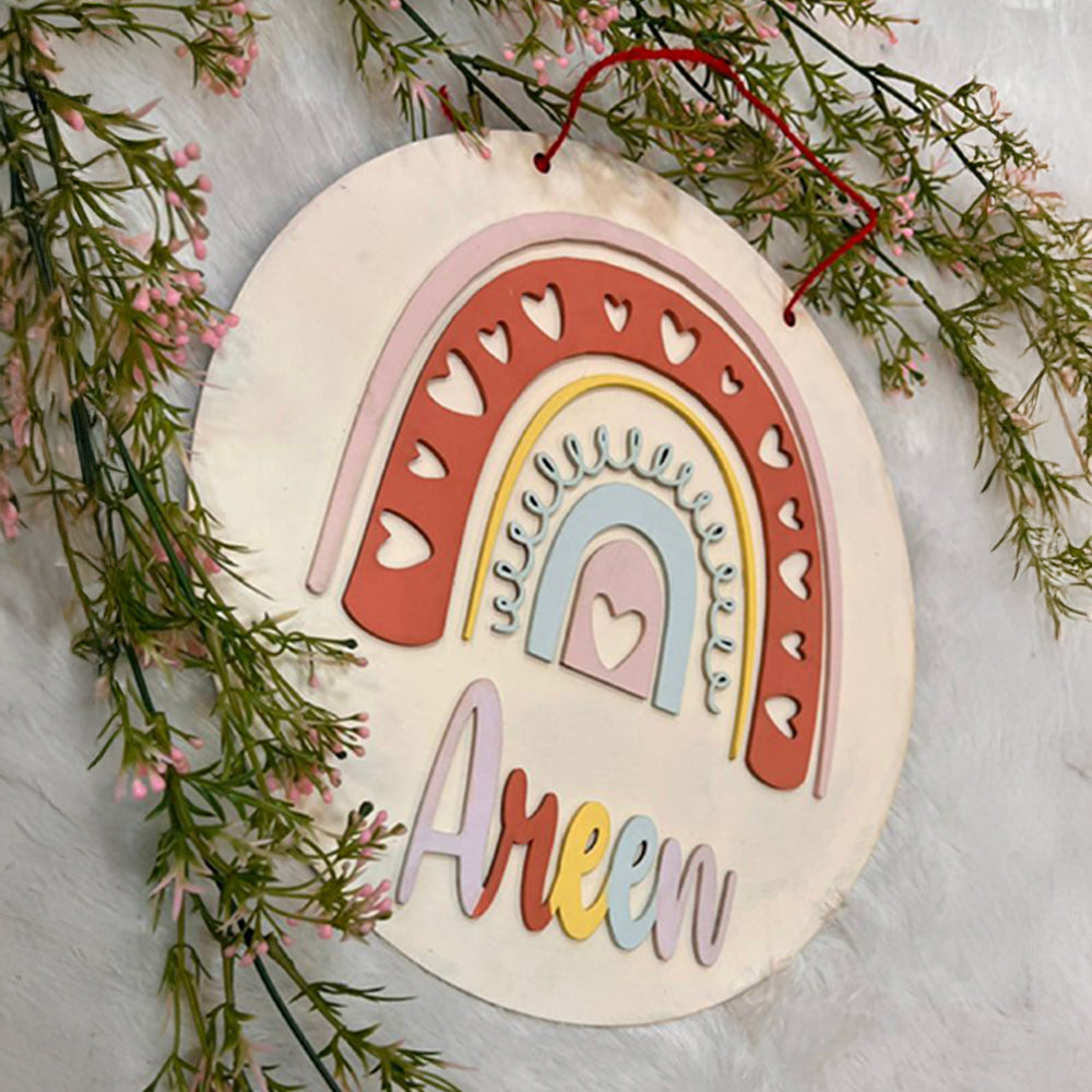 AREEN RAINBOW ROUND NAMEPLATE