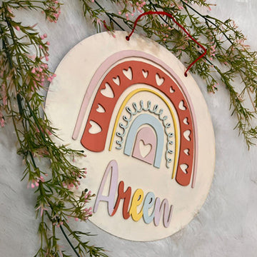 AREEN RAINBOW ROUND NAMEPLATE