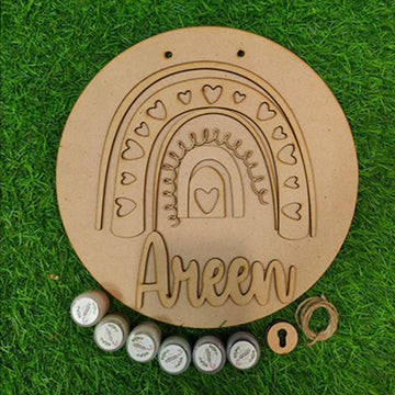 AREEN RAINBOW ROUND NAMEPLATE