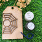 Halloween Spider Web Hanging Tag