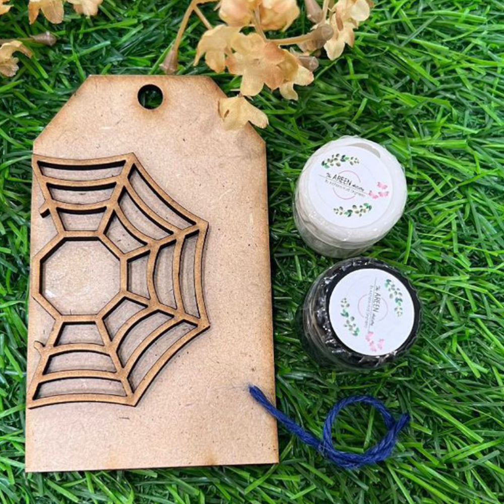 Halloween Spider Web Hanging Tag