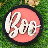 Boo hallowen wooden decor