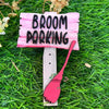Halloween Broom Parking Yard Sign