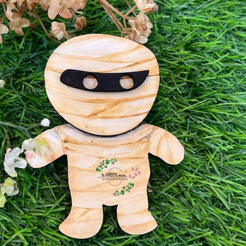 Halloween Mummy Wooden Decor