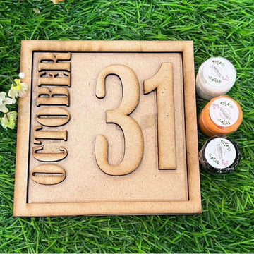 October 31 Halloween Wooden Wall Decor