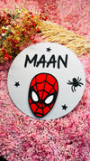 SPIDERMAN ROUND NAMEPLATE