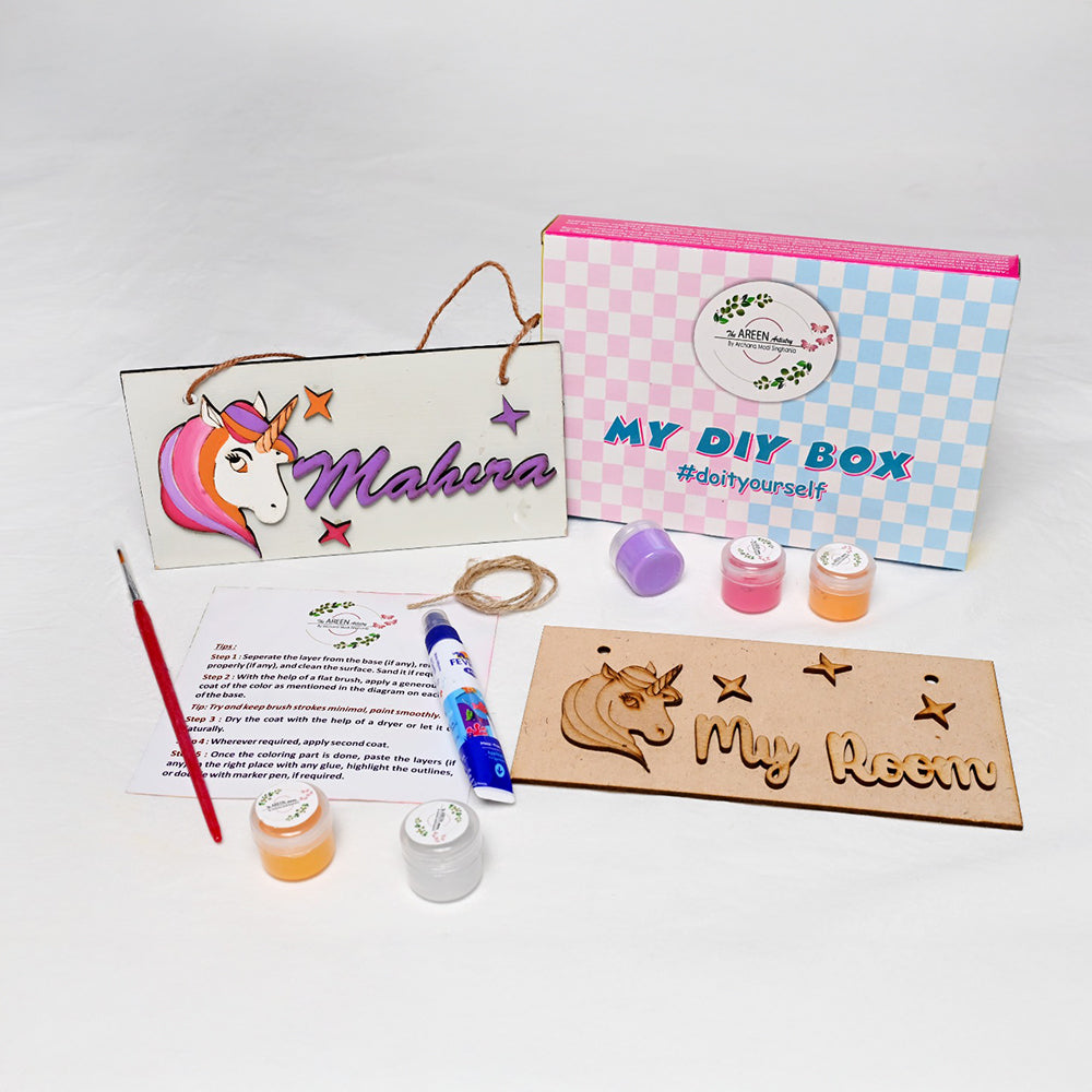 Unicorn Mini Name Plate